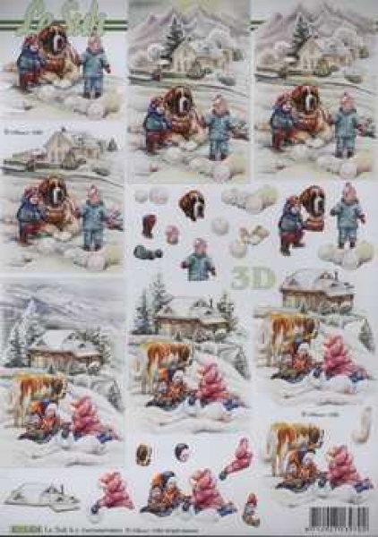 3D Schneidebogen Kinder, Bernhardiner