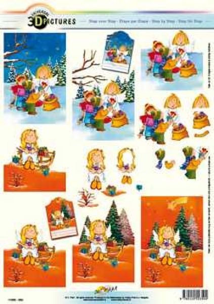 3D Schneidebogen Kinder, Engel
