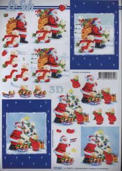 3D Schneidebogen Samichlaus mit Bärchen