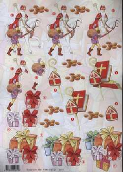 3D Schneidebogen Santa Klaus