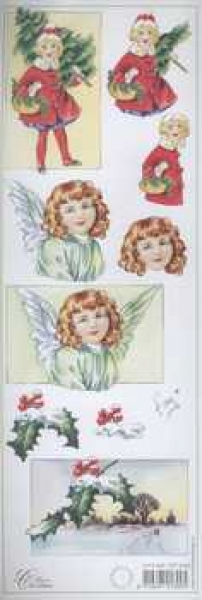 3D Schneidebogen schmal, Landschaft, Kind, Engel