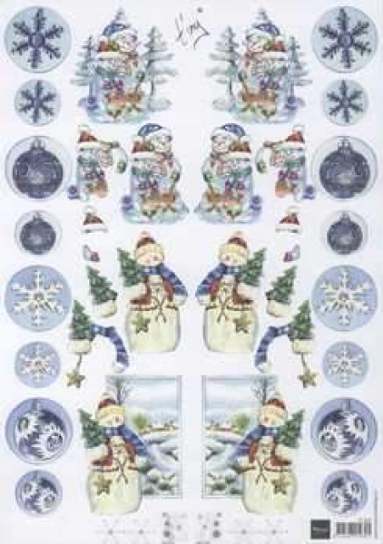 3D Schneidebogen Schneemann