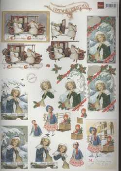 3D Schneidebogen Vintage Weihnachten