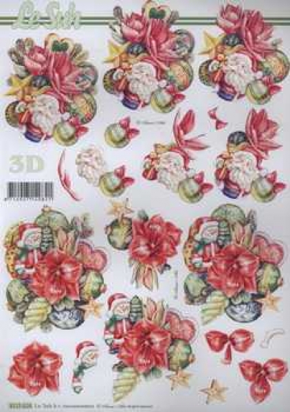 3D Schneidebogen Weihnachtsgesteck, Samichlaus