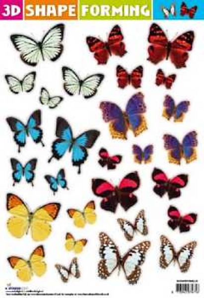 3D Shape Forming Schmetterlinge, 30