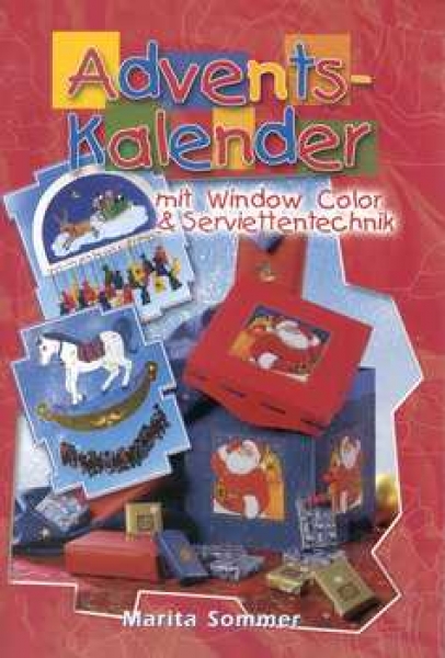 Adventskalender mit Window-Color & Serviettentechnik