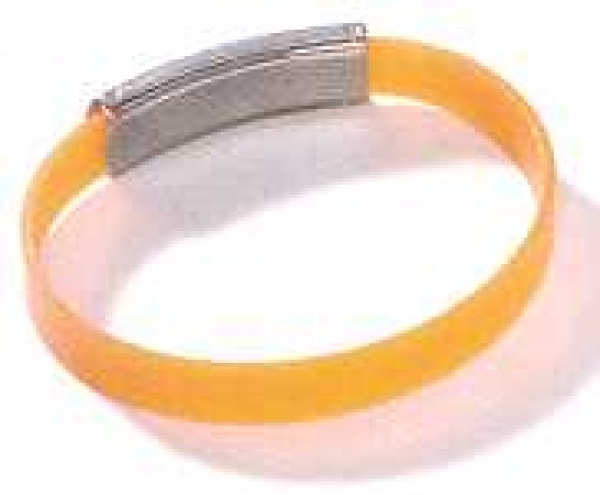 Schmuckelement: Armband elastisch orange
