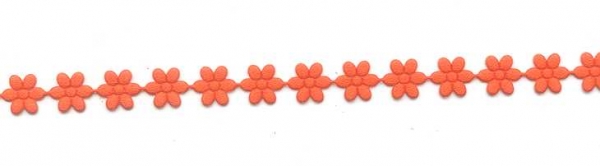 Blümchenband selbstklebend orange