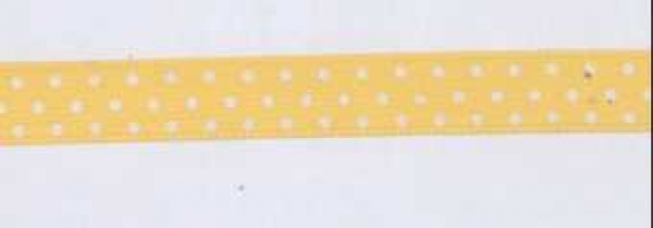 Band mit Punkten gelb-weiss