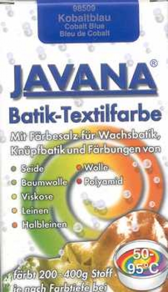 Batik Textilfarbe kobaltblau