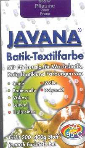 Batik Textilfarbe pflaume