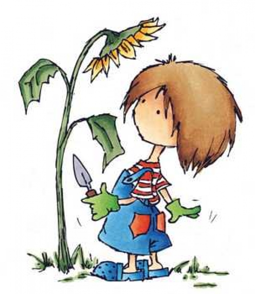 Clear Stamp Don & Daisy, Sonnenblume