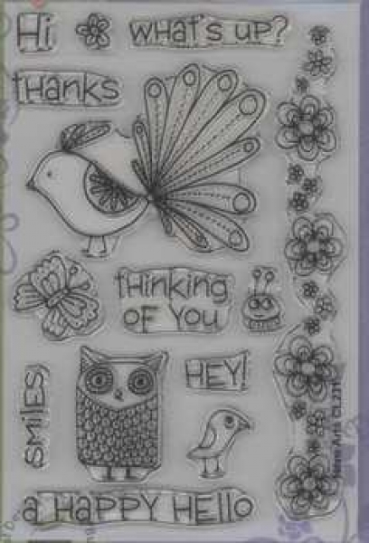 Clear Stamp happy hello
