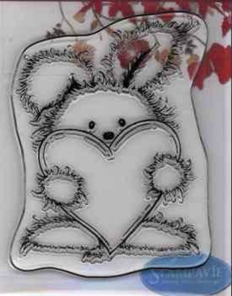 Clear Stamp Hase mit Herz