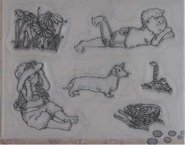 Clear Stamp Ollyfant, Garten