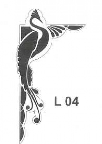 Embossing-Schablone Wonderful-Pfau