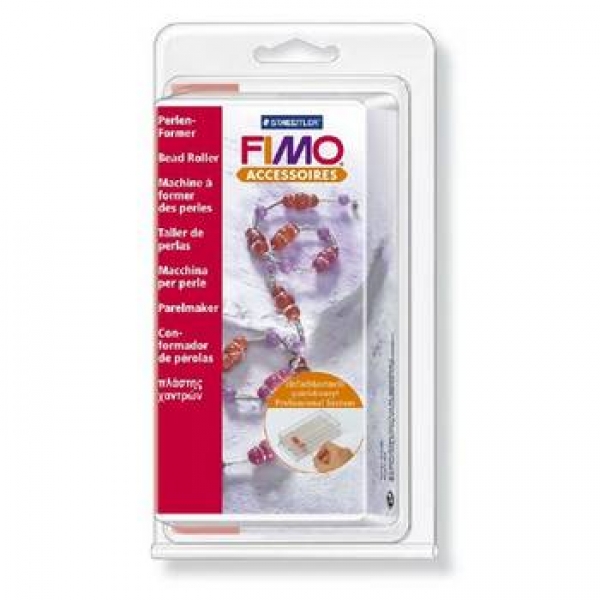 Fimo Perlenformer oval gewellt + rund