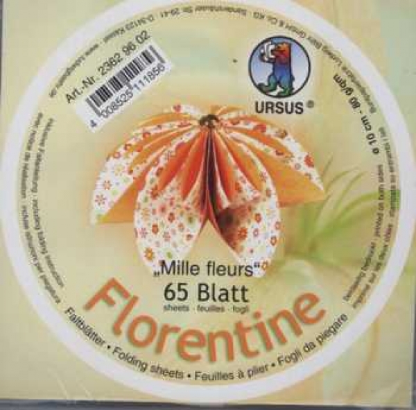 Florentine Mille Fleurs, rund, gelb