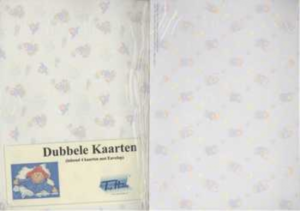 Set Doppelkarten zart mit Paddington Bear bedruckt, inkl. Couverts uni