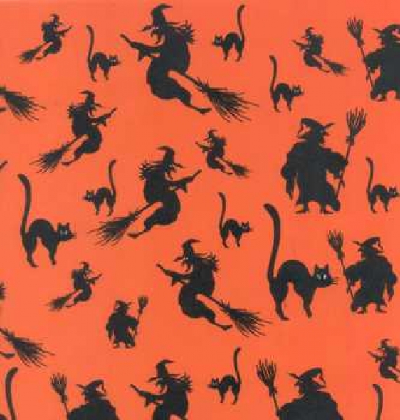 Laternenfolien-Zuschnitt Halloween, Hexen