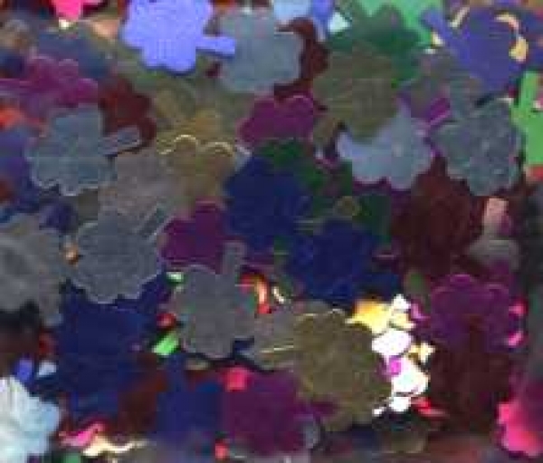 Pailletten Kleeblätter bunt