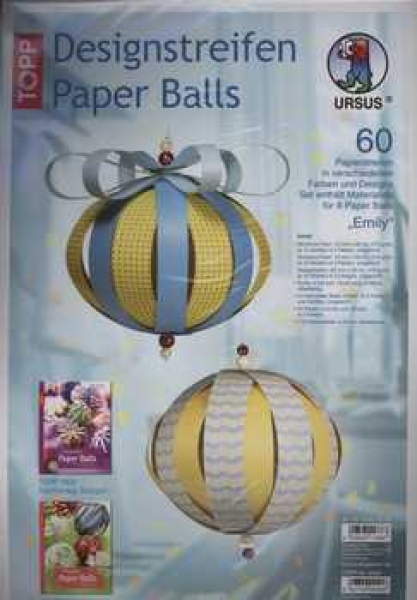 Designstreifen Paperballs Emily