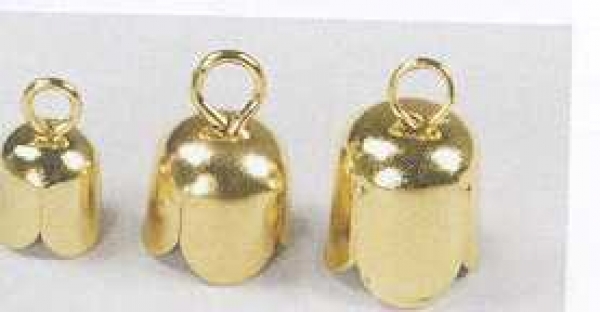 Perlkappe mit Oese, gold