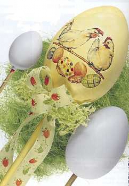 Kunststoff-Eier / Plastik-Eier  (ohne Hals) weiss