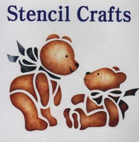 Schablone / Stencil Bärchen