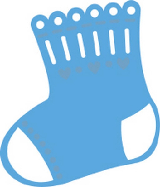 Schablone Creatables Socke