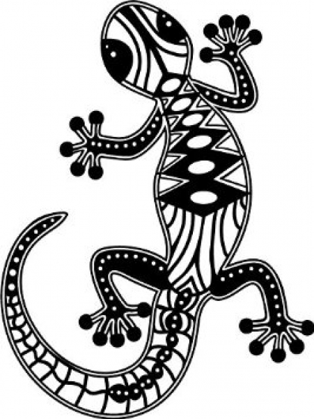 Marabu Silhouetten-Schablone Gecko