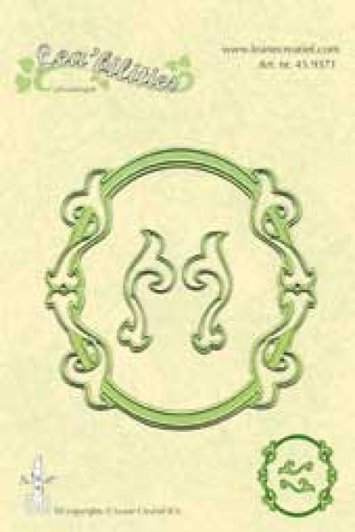 Multi-Stanzschablone Rahmen Oval