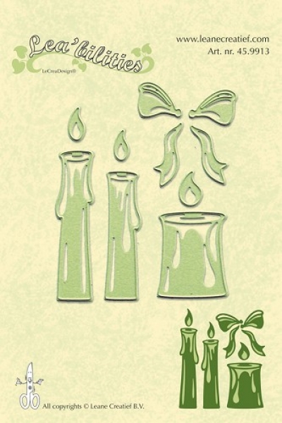 Stanzschablone Kerzen