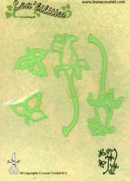 Stanzschablone Rosen