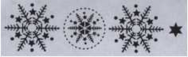 Schablone Eiskristalle