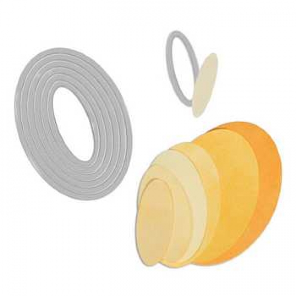 Schablone Sizzix Framelits Die Set, oval