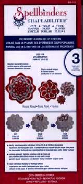 Stanzschablone Spellbinders Shapeabilities, Lacé Round About