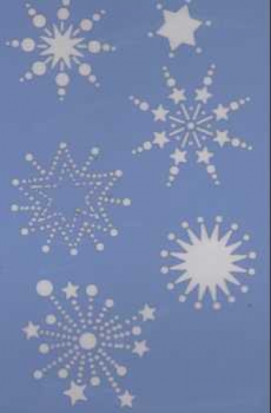 Schablone Sterne / Eiskristalle