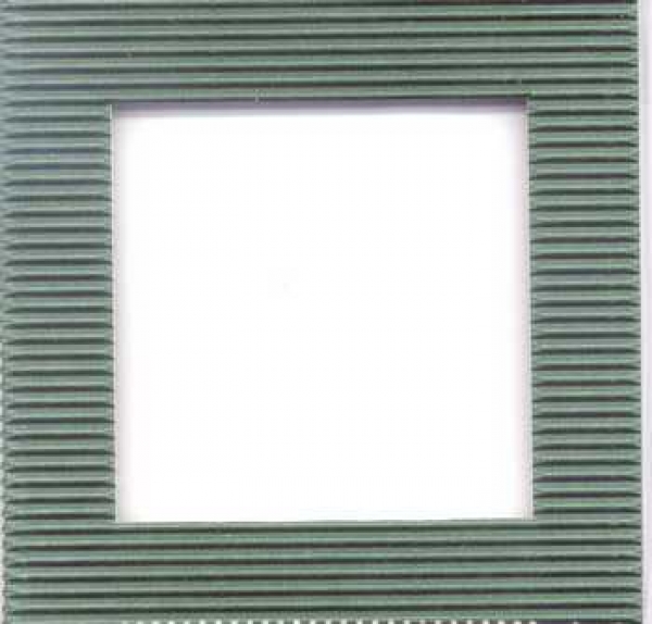 Schüttelkarte Quadrat Welle dunkelgrün