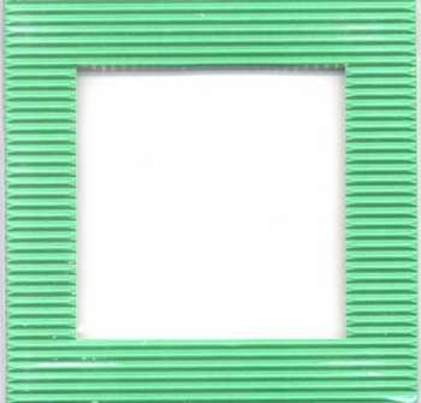 Schüttelkarte Quadrat Welle grün