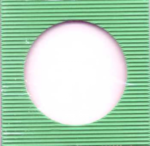 Schüttelkarte Rund Welle grün