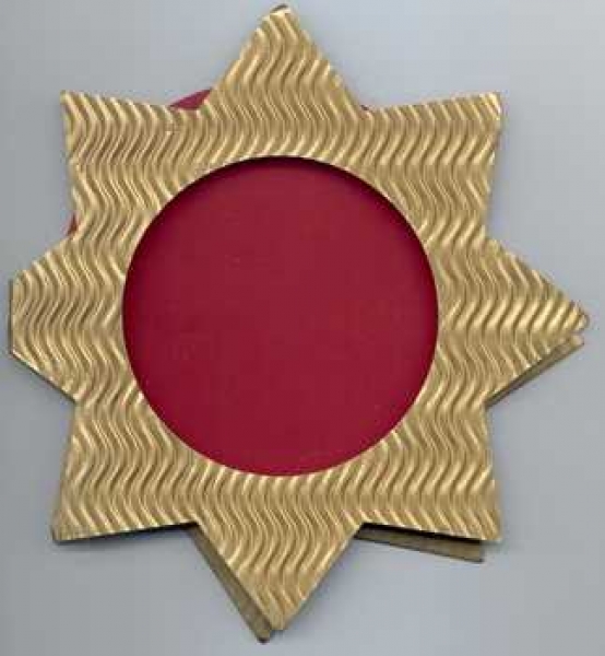 Schüttelkarten-Set Stern Welle gold