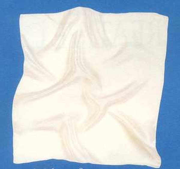 Seidentuch weiss, Pongé / Paj 5, 28x28cm