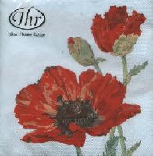 Serviette Klatschmohn