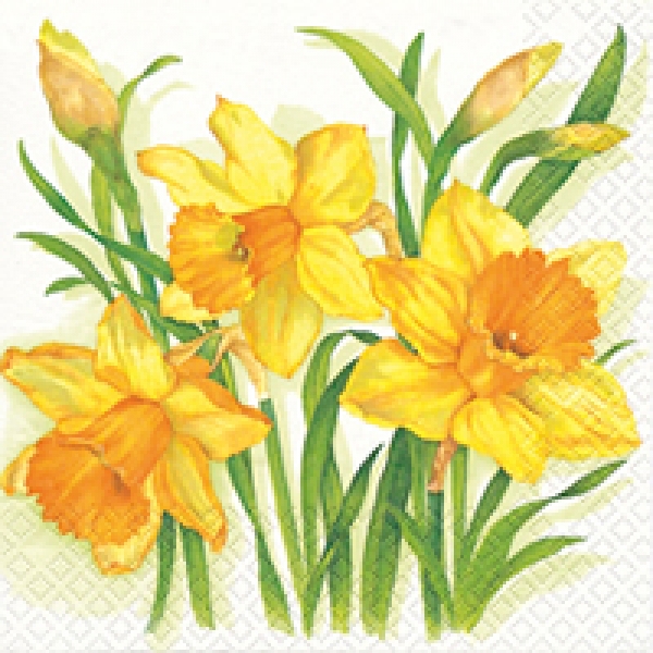 Serviette Osterglocken