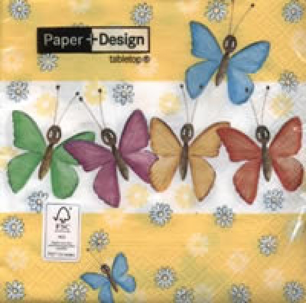 Serviette Schmetterlinge