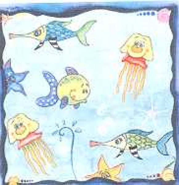 Ganzbildserviette Unterwasser