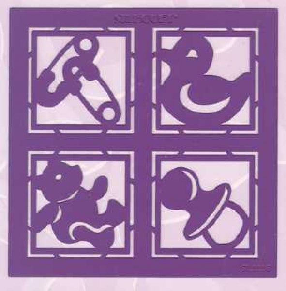 Embossing-Schablone Silhouette Baby