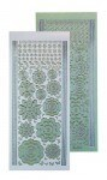 Sticker Blumen diamant-silber