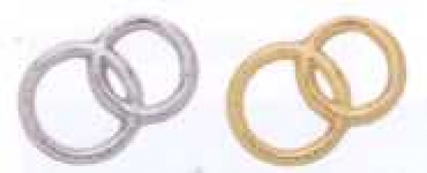 Verzierwachs Ringe verschlungen silber